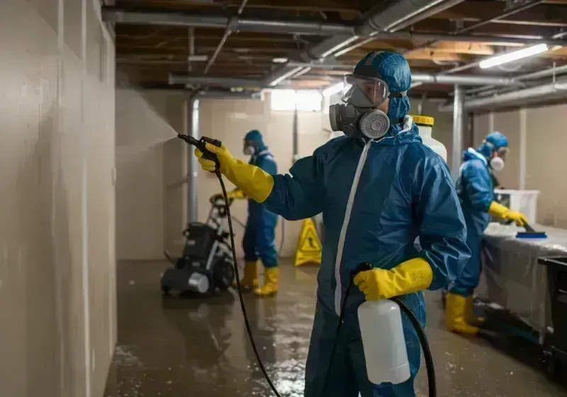 Basement Sanitization and Antimicrobial Treatment process in Shelby County, MO